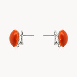 PENDIENTES ESFERA CORAL NATURAL