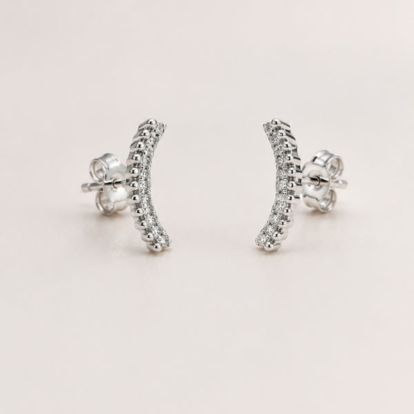 PENDIENTES TREPADORES CON DIAMANTES DARCEY