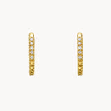 PENDIENTES AROS ABIERTOS CON DIAMANTES