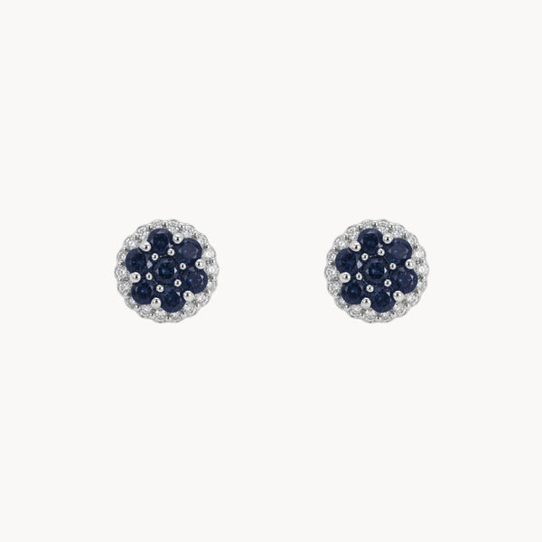 PENDIENTES DIAMANTES AZULES Y DIAMANTES