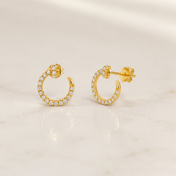 Open Diamond Earrings