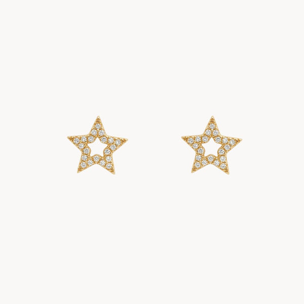PENDIENTES ESTRELLA CON DIAMANTES