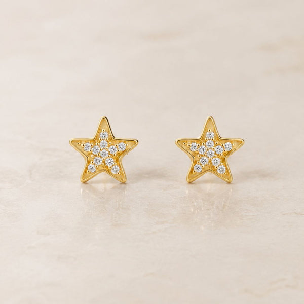 PENDIENTES ESTRELLA CON DIAMANTES