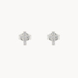 PENDIENTES CRUZ DIAMANTES