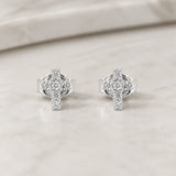 PENDIENTES CRUZ DIAMANTES