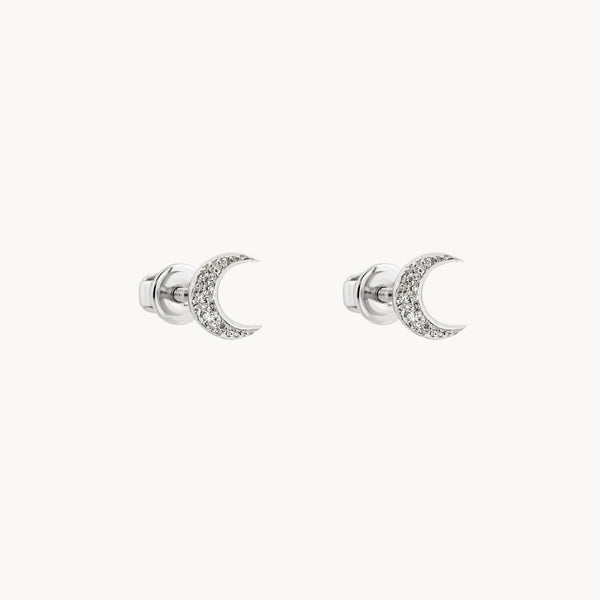 PENDIENTES LUNA DIAMANTES