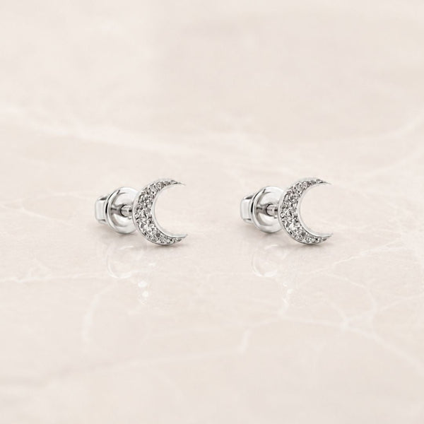 PENDIENTES LUNA DIAMANTES