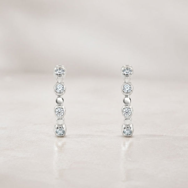 PENDIENTES AROS DIAMANTES
