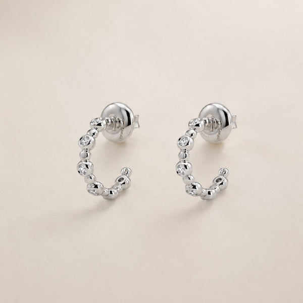 PENDIENTES AROS DIAMANTES