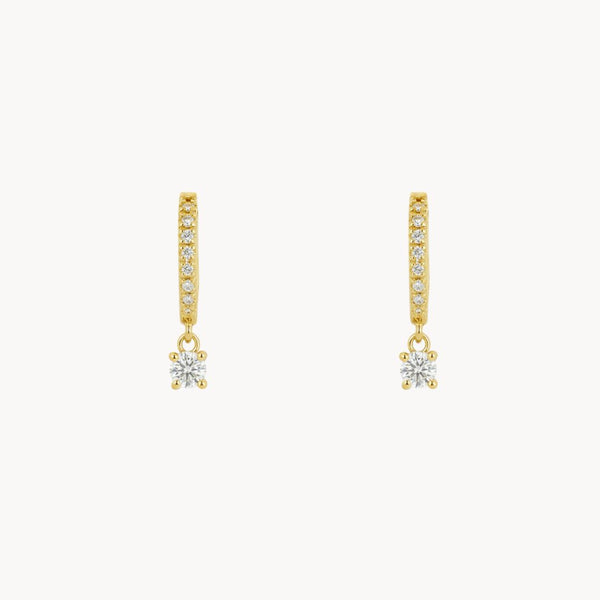 Diamond Hoop Earrings