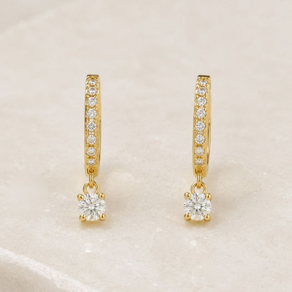 Diamond Hoop Earrings