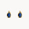 PENDIENTES ZAFIRO Y DIAMANTES