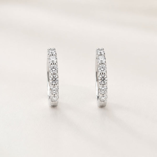 PENDIENTES AROS DIAMANTES