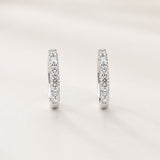 PENDIENTES AROS DIAMANTES