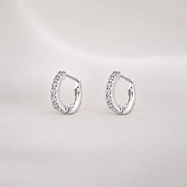PENDIENTES AROS DIAMANTES