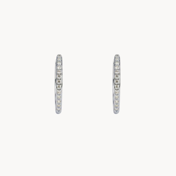 PENDIENTES AROS DIAMANTES