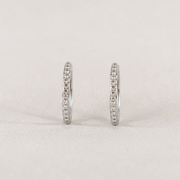 PENDIENTES AROS DIAMANTES