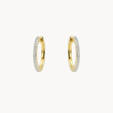 PENDIENTES BICOLOR AROS DIAMANTES