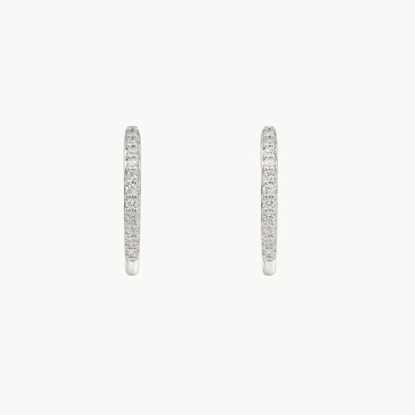 PENDIENTES AROS DIAMANTES
