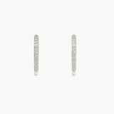 PENDIENTES ARO FINO CON DIAMANTES