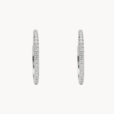 LARGE HOOP EARRINGS WITH DIAMONDS