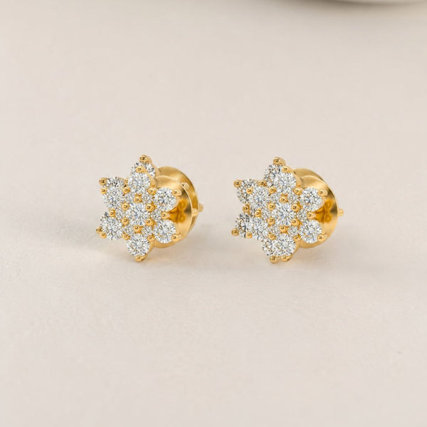 PENDIENTES ESTRELLA CON DIAMANTES