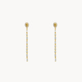 PENDIENTES LARGOS CON DIAMANTES