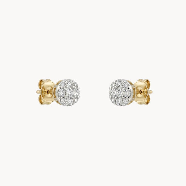 PENDIENTES BICOLOR CON DIAMANTES