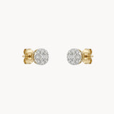 PENDIENTES BICOLOR CON DIAMANTES