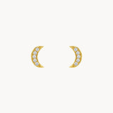PENDIENTES LUNA CON DIAMANTES