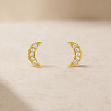 PENDIENTES LUNA CON DIAMANTES
