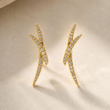 PENDIENTES LARGOS CON DIAMANTES