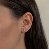PENDIENTES BICOLOR CON DIAMANTES