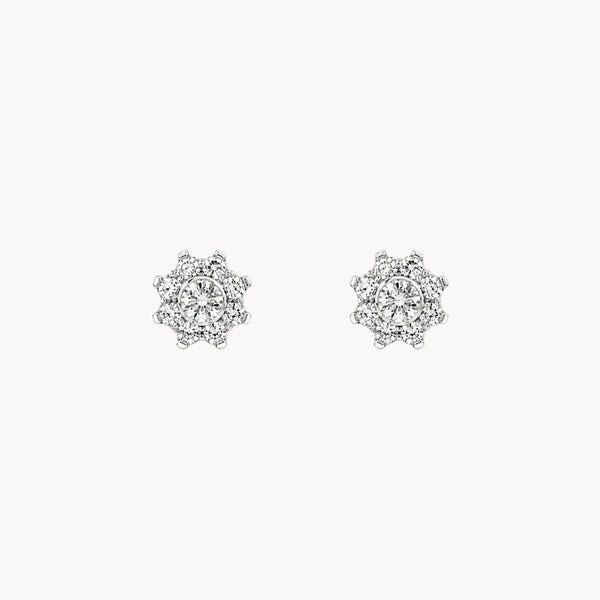 PENDIENTES BICOLOR CON DIAMANTES