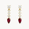PENDIENTES RUBIES Y DIAMANTES SIRPA
