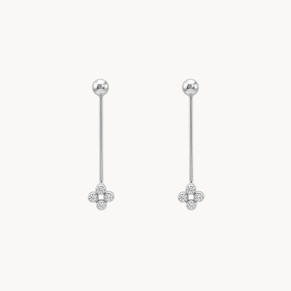 PENDIENTES LARGOS CON DIAMANTES