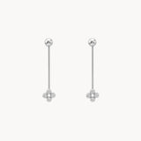PENDIENTES LARGOS CON DIAMANTES