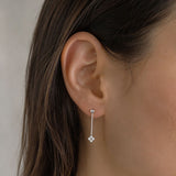 PENDIENTES LARGOS CON DIAMANTES