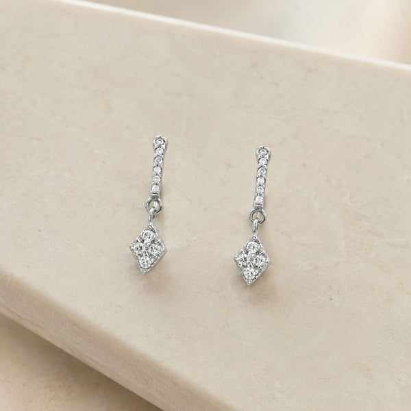 PENDIENTES CON DIAMANTES