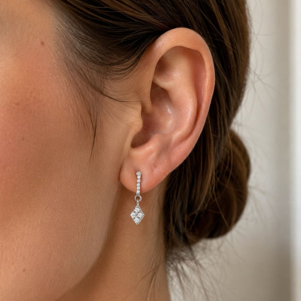 PENDIENTES CON DIAMANTES