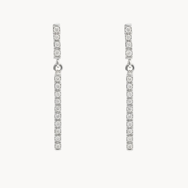 PENDIENTES LARGOS CON DIAMANTES LAIA