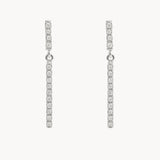 PENDIENTES LARGOS CON DIAMANTES LAIA