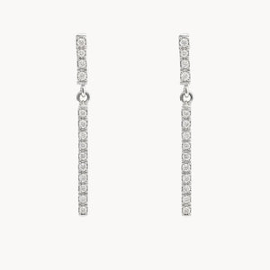 PENDIENTES LARGOS CON DIAMANTES LAIA