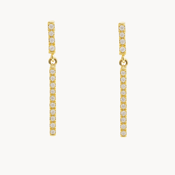 PENDIENTES LARGOS CON DIAMANTES LAIA