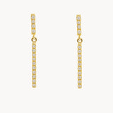 PENDIENTES LARGOS CON DIAMANTES LAIA