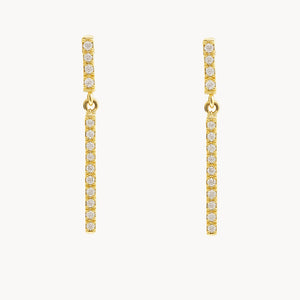 PENDIENTES LARGOS CON DIAMANTES LAIA