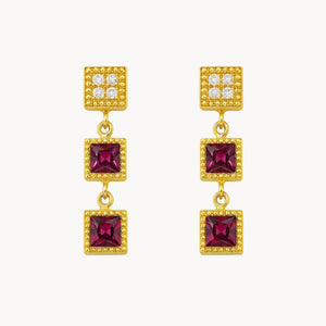 PENDIENTES ESMERALDAS Y DIAMANTES HADIA