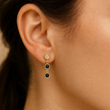 PENDIENTES ZAFIROS Y DIAMANTES BENIGNA