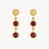 PENDIENTES RUBIES Y DIAMANTES BENIGNA