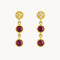 PENDIENTES RUBIES Y DIAMANTES BENIGNA
